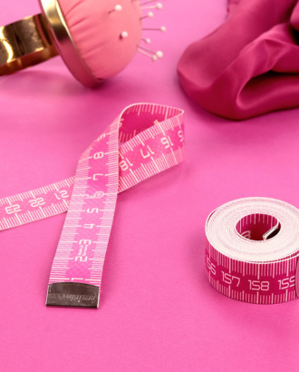 A pink tape measure for Pink October