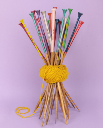 en bois de manguier Aiguilles à tricoter