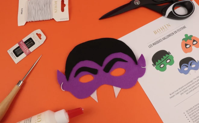 Sewing tutorial: create a felt Halloween mask