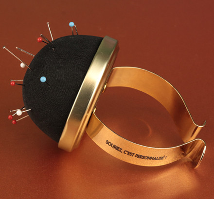 Bracelet pelote métal personnalisé BOHIN noir Bracelet pelote métal personnalisé BOHIN noir